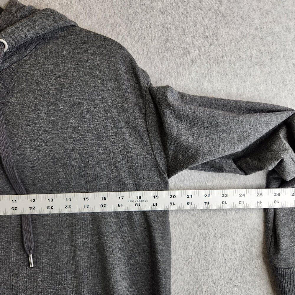 Garnet Hill Dress Womens XS Gray Trainer Hooded Tunic Sweatshirt Athleisure - Picture 6 of 13